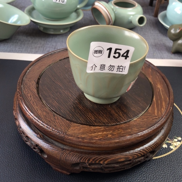 瓷片仿古汝瓷主人杯