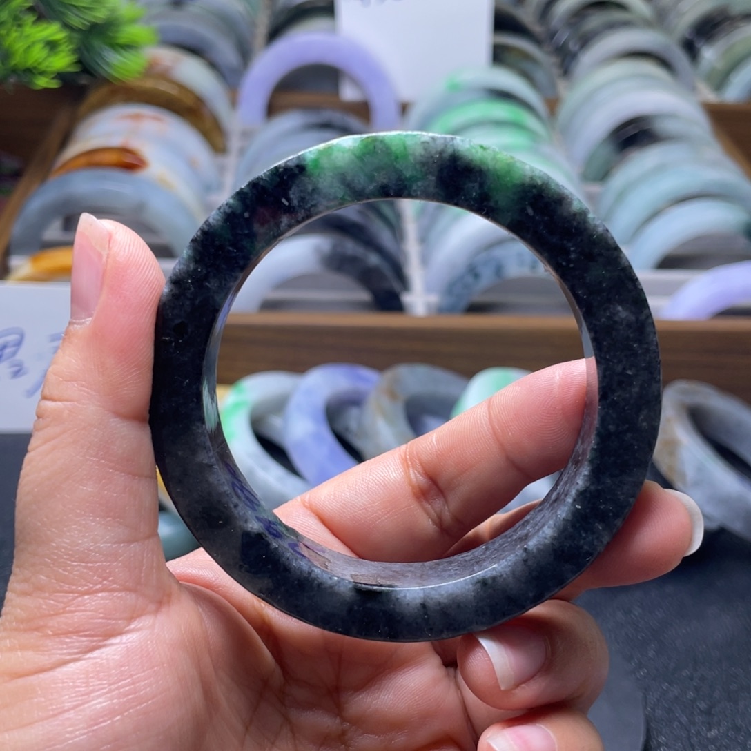 定制翡翠未镶嵌纯天然翡翠手镯定制