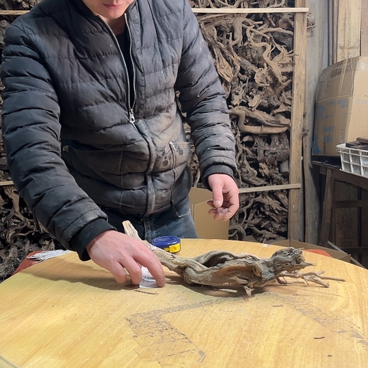 木鱼缸造景根雕艺术198