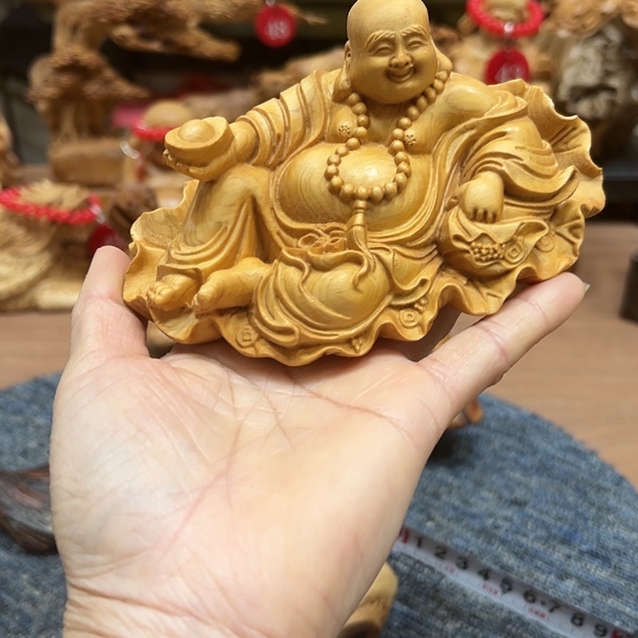 柏木太行崖柏手把摆件