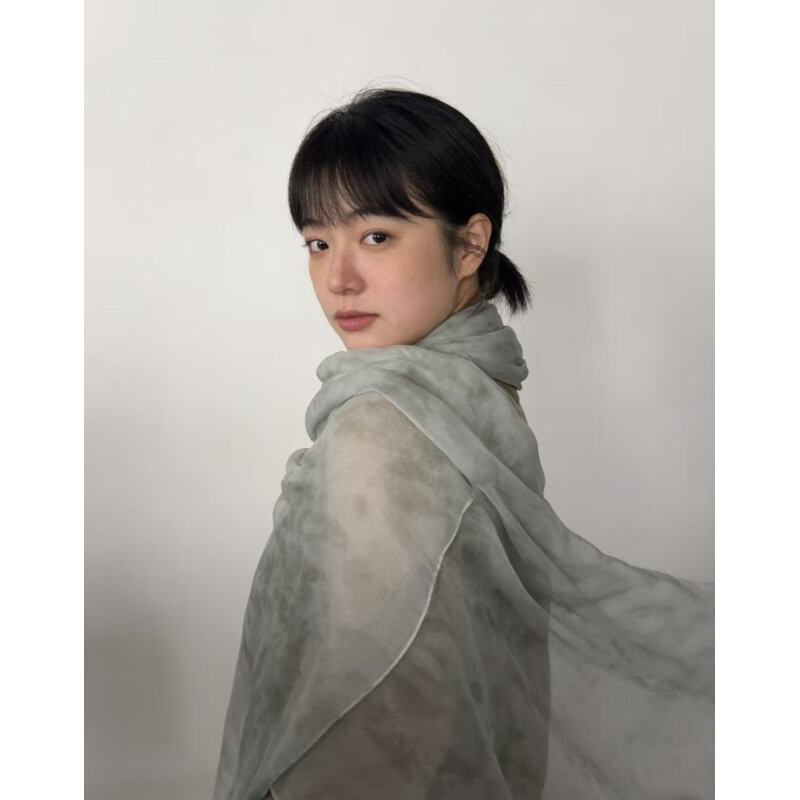 C001 烟雨江南 时尚简约百搭风围巾