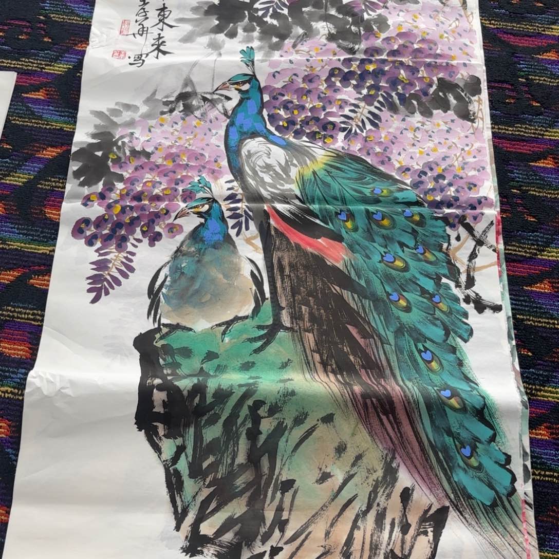 国画王孝华四尺绘画作品 婉