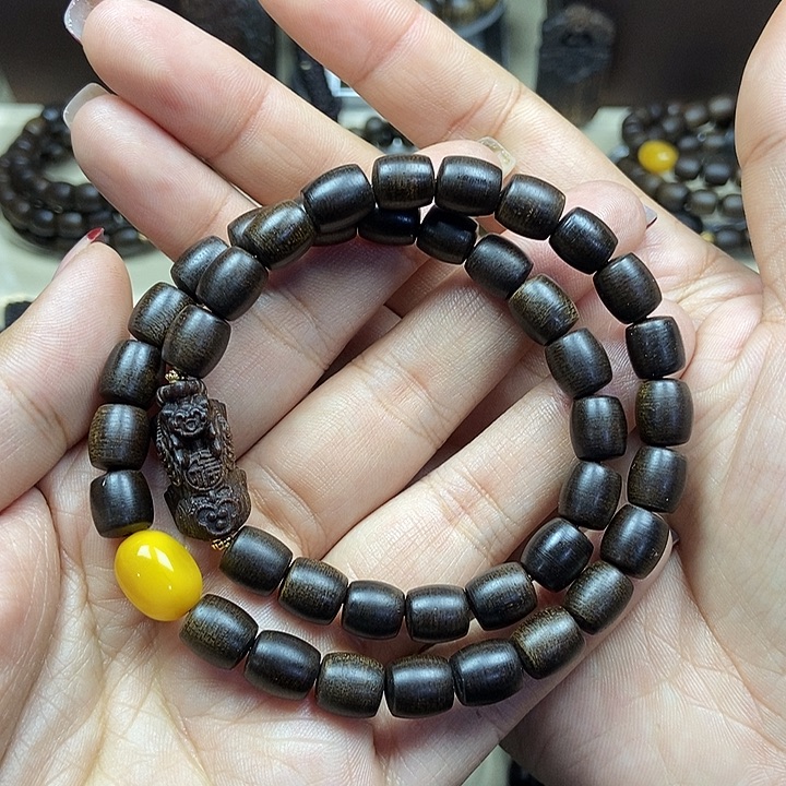 沉香手串越南芽庄白奇楠沉水老料0.8定制款