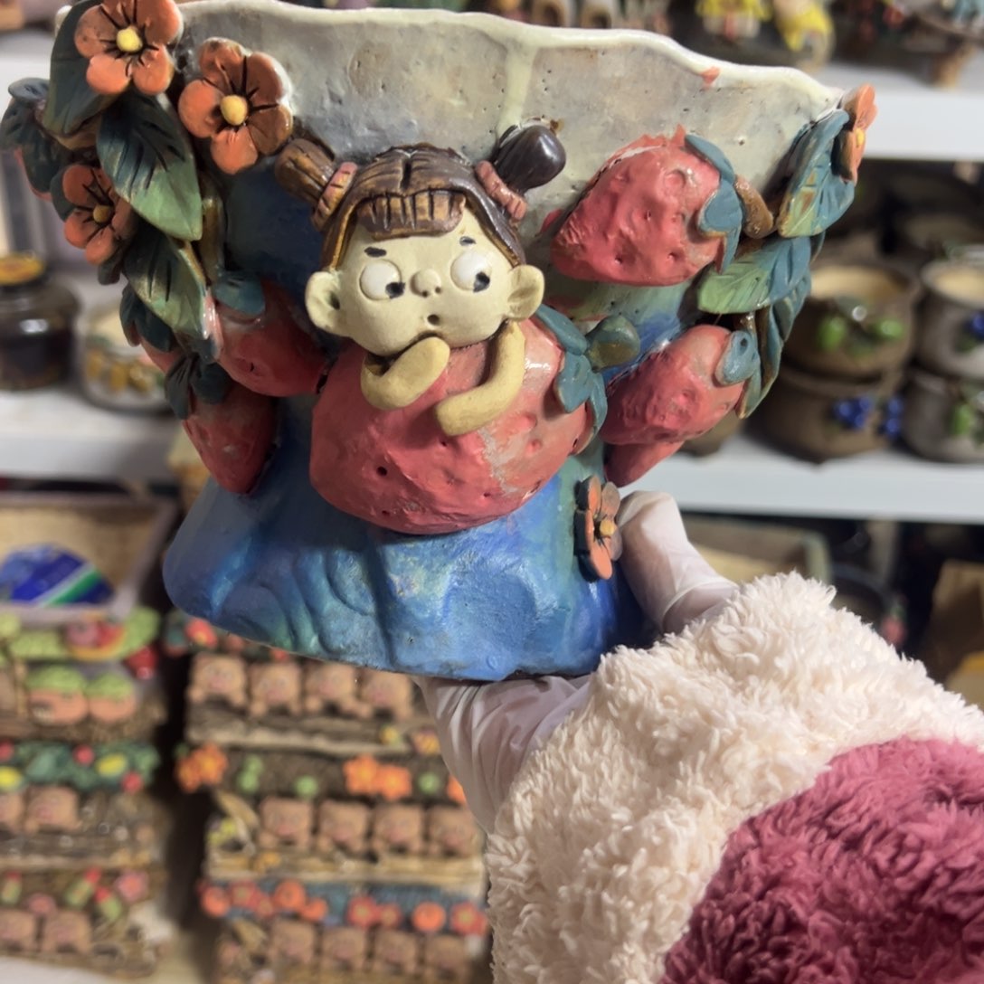 红陶Z****l陶然多肉花盆