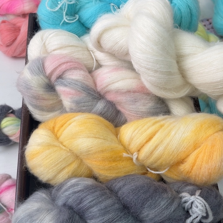 【闪购商品】羊毛385真丝马海拼色6把