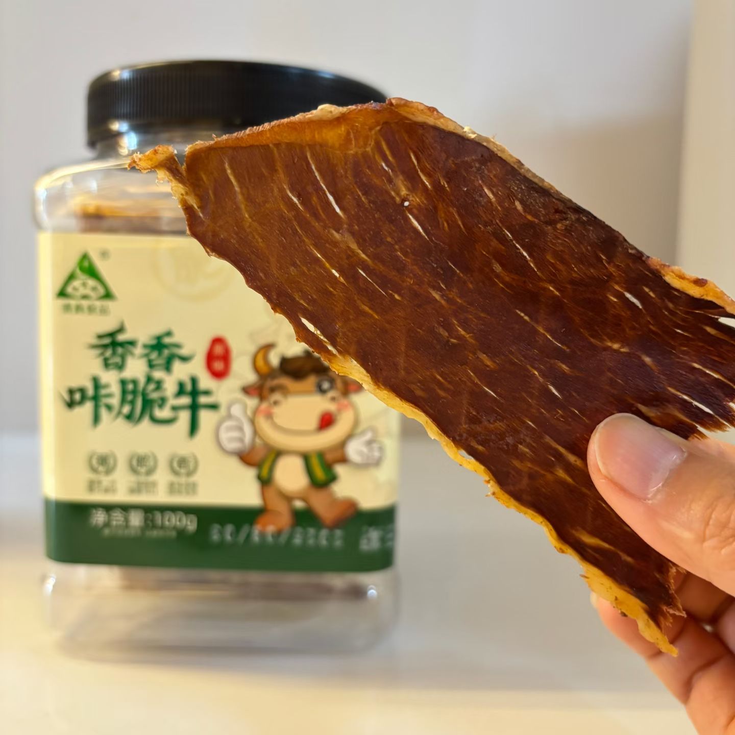 内蒙古特产咔脆牛脆片清真薄脆牛肉片即食休闲小吃风干牛肉零食