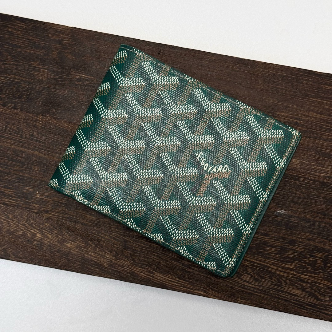 95新 Goyard/高雅德 Goyard 绿色 老花 钱包/668363982