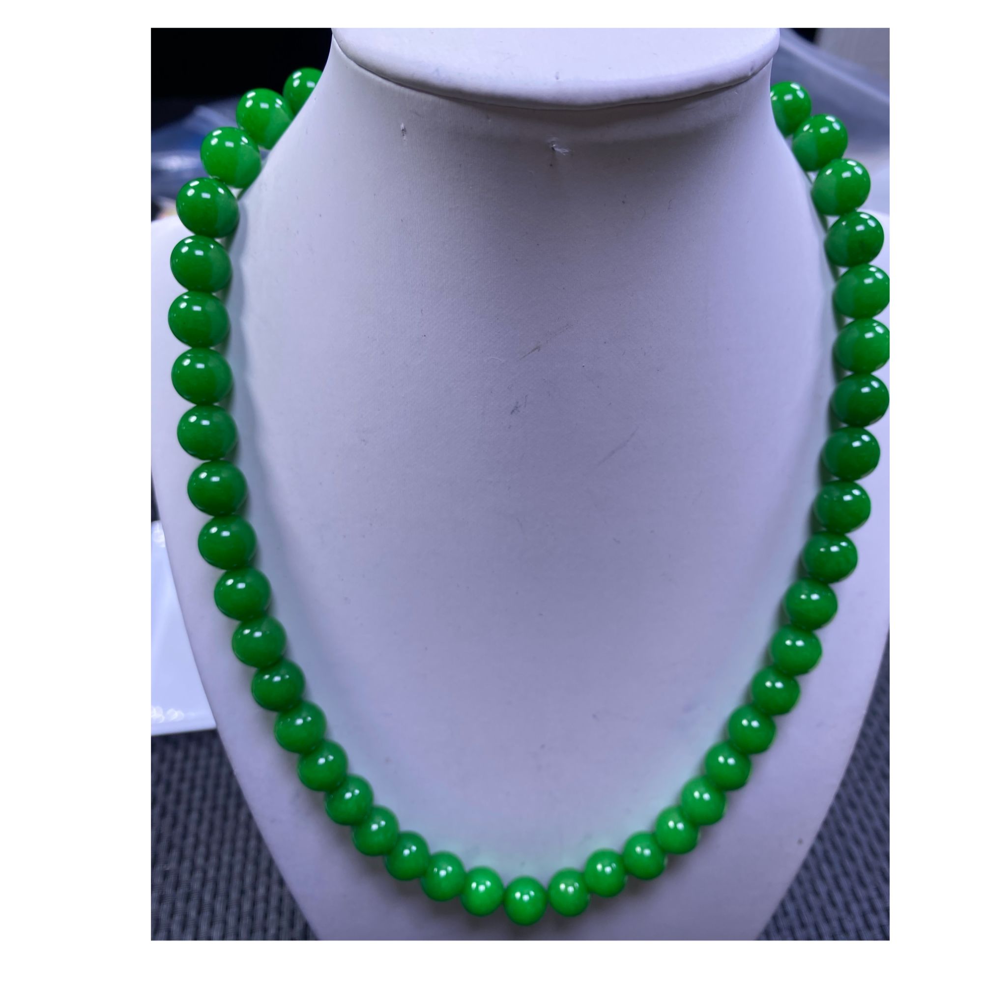  绿色10mm项链发一条K74