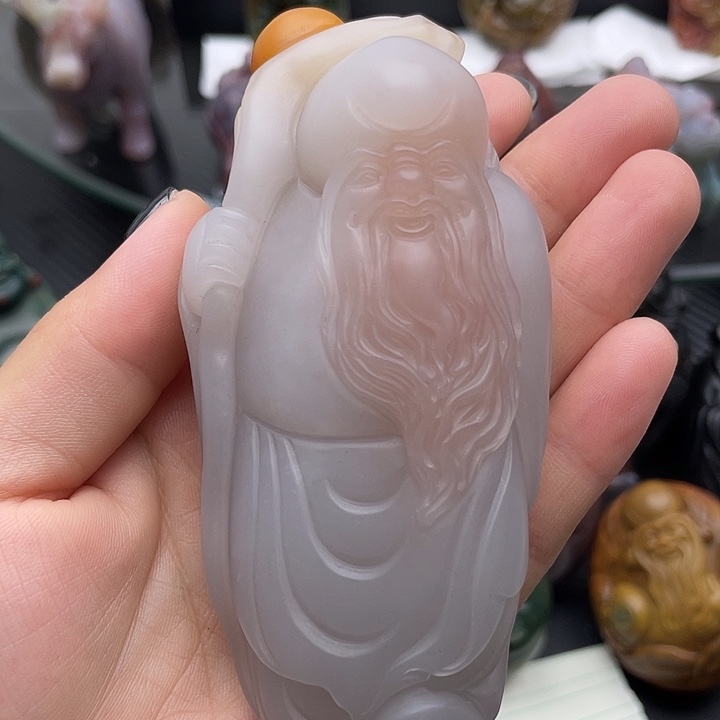 未镶嵌手把件石英质玉