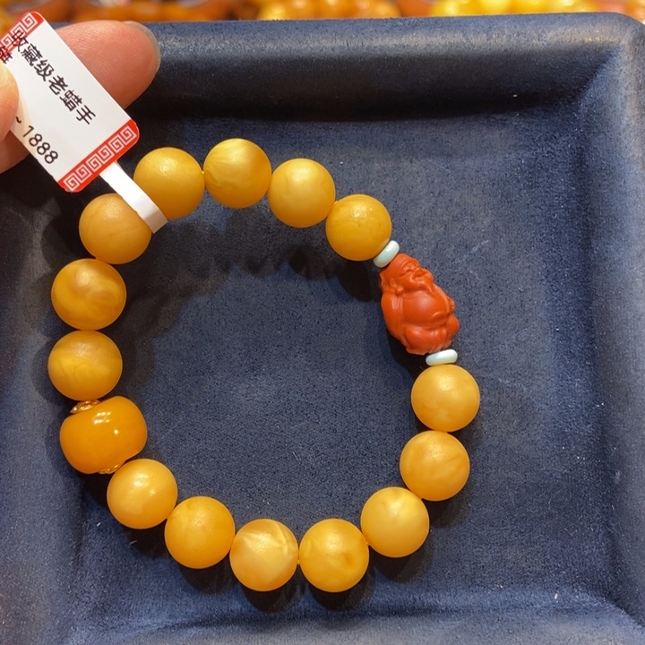 蜜蜡手链未镶嵌蜜蜡