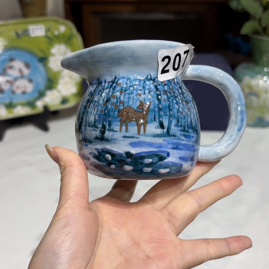 景德镇手绘高温釉下彩陶瓷茶具