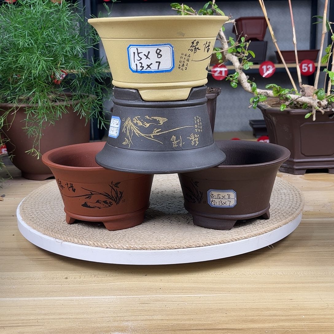 紫砂花盆紫砂花盆