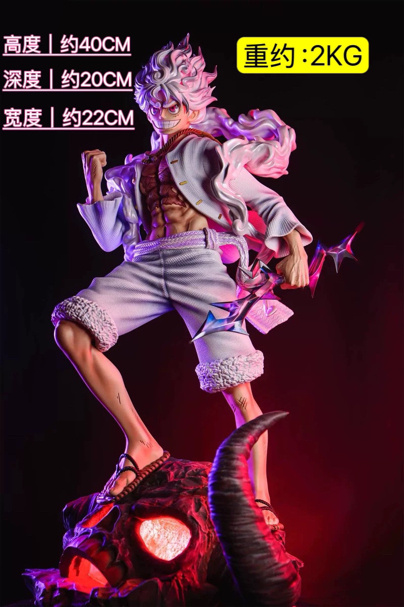 【厂家直发】鬼岛路飞 高度40公分 可发光 手办摆件模型