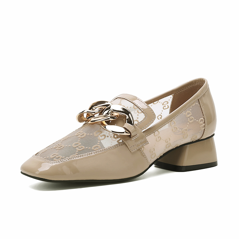 211104网纱乐福鞋女中跟