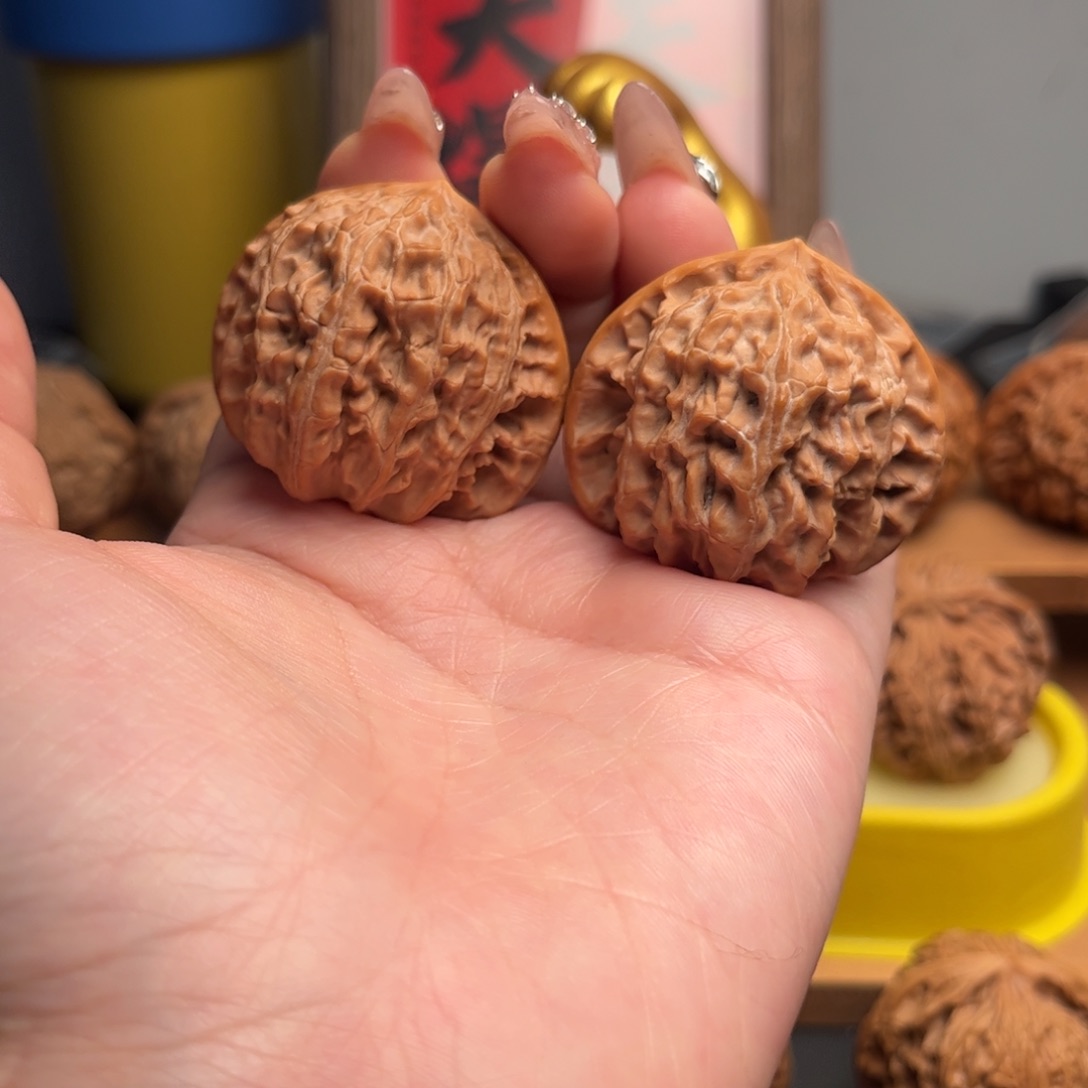 文玩核桃把件角白41修