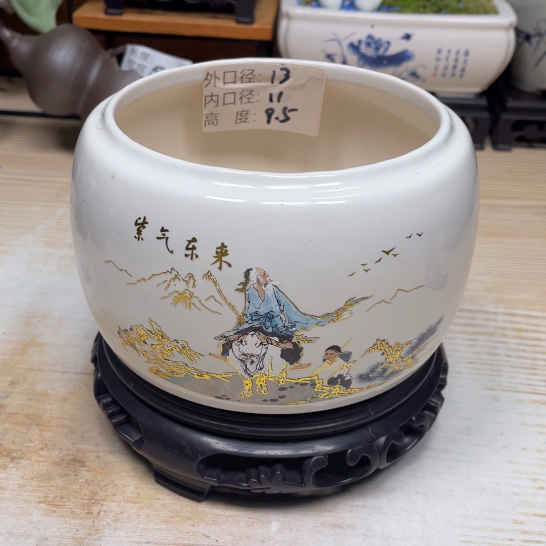 紫砂花盆陶瓷艺术花盆陶瓷