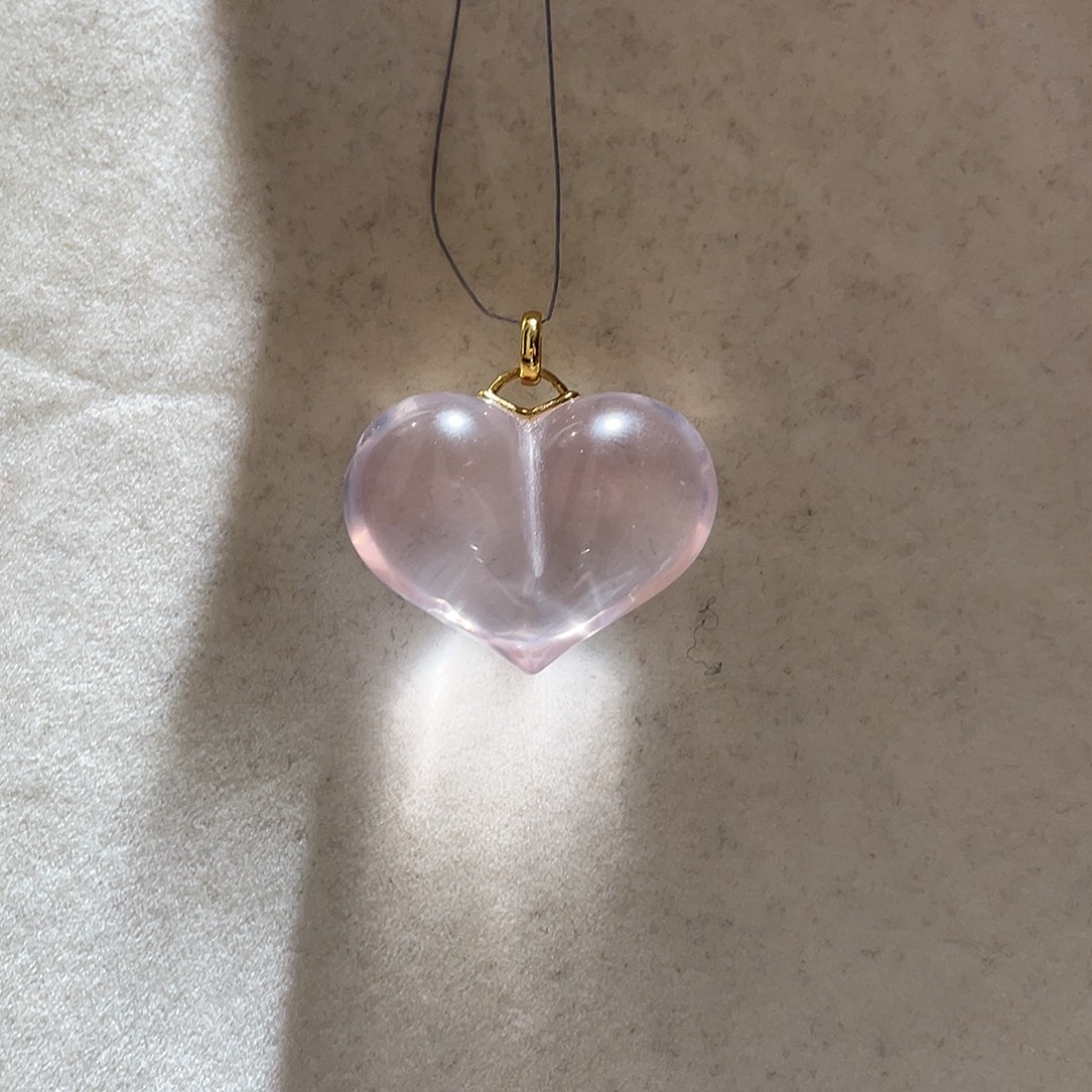 芙蓉石颈饰18K金镶嵌大气款