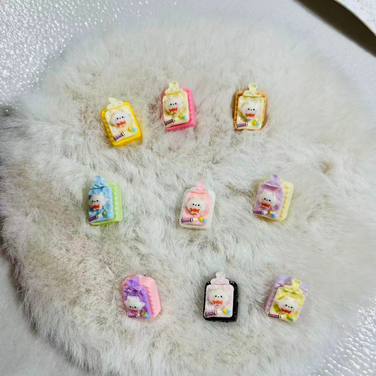 海瑞定制小羊文件夹小兔作业本迷你手工奶油胶贴片创意diy