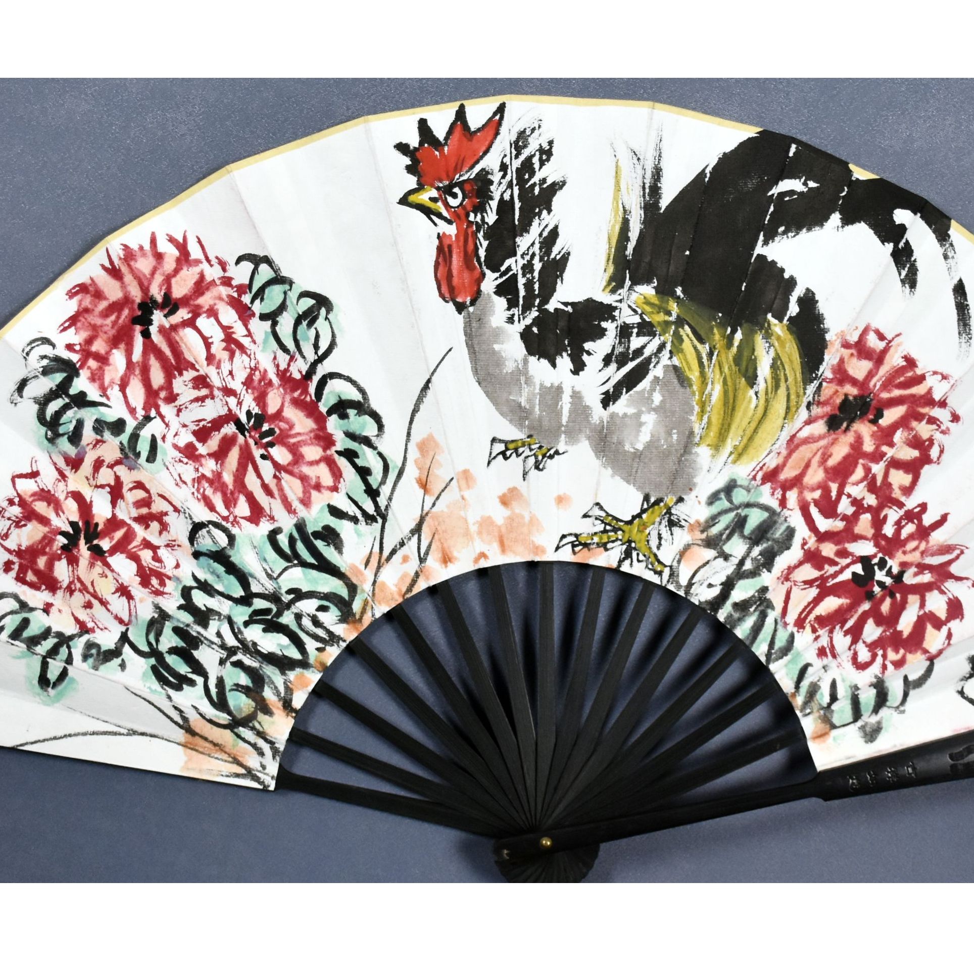 HM8258 大吉图 19×57cm 纸本成扇 1平尺