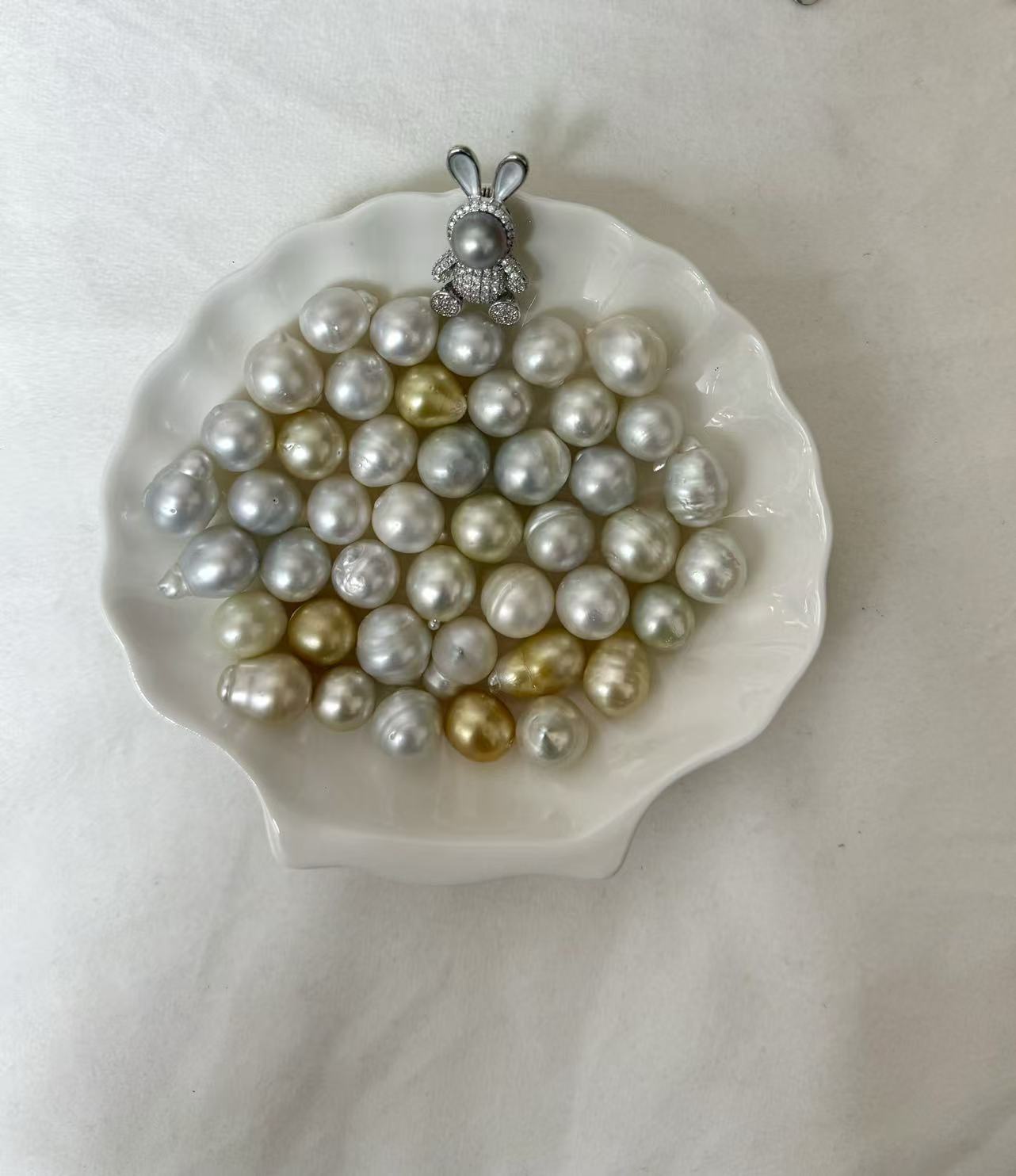 海水珍珠裸珠巴洛克定制各种款