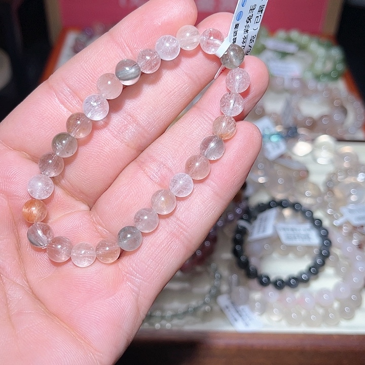 水晶手链未镶嵌290号多样性发一  7+