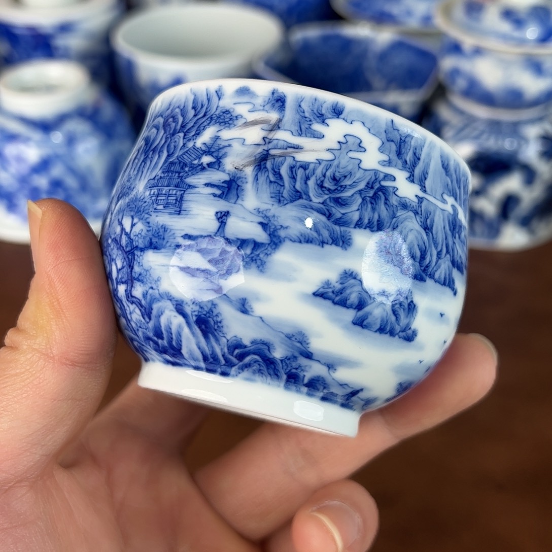 卷***王瓷片景德镇全手工手绘陶瓷