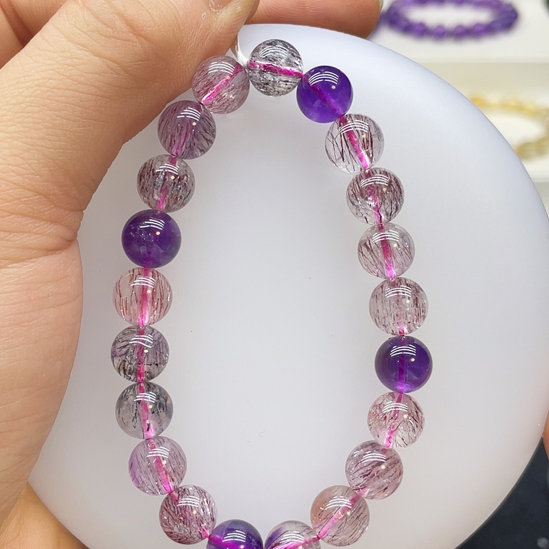 水晶手链未镶嵌超七9.4