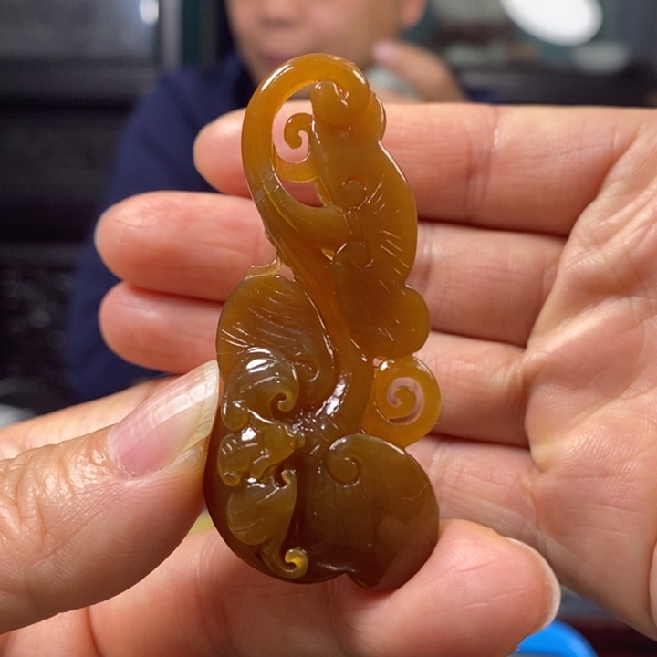 和田玉挂件未镶嵌一***风