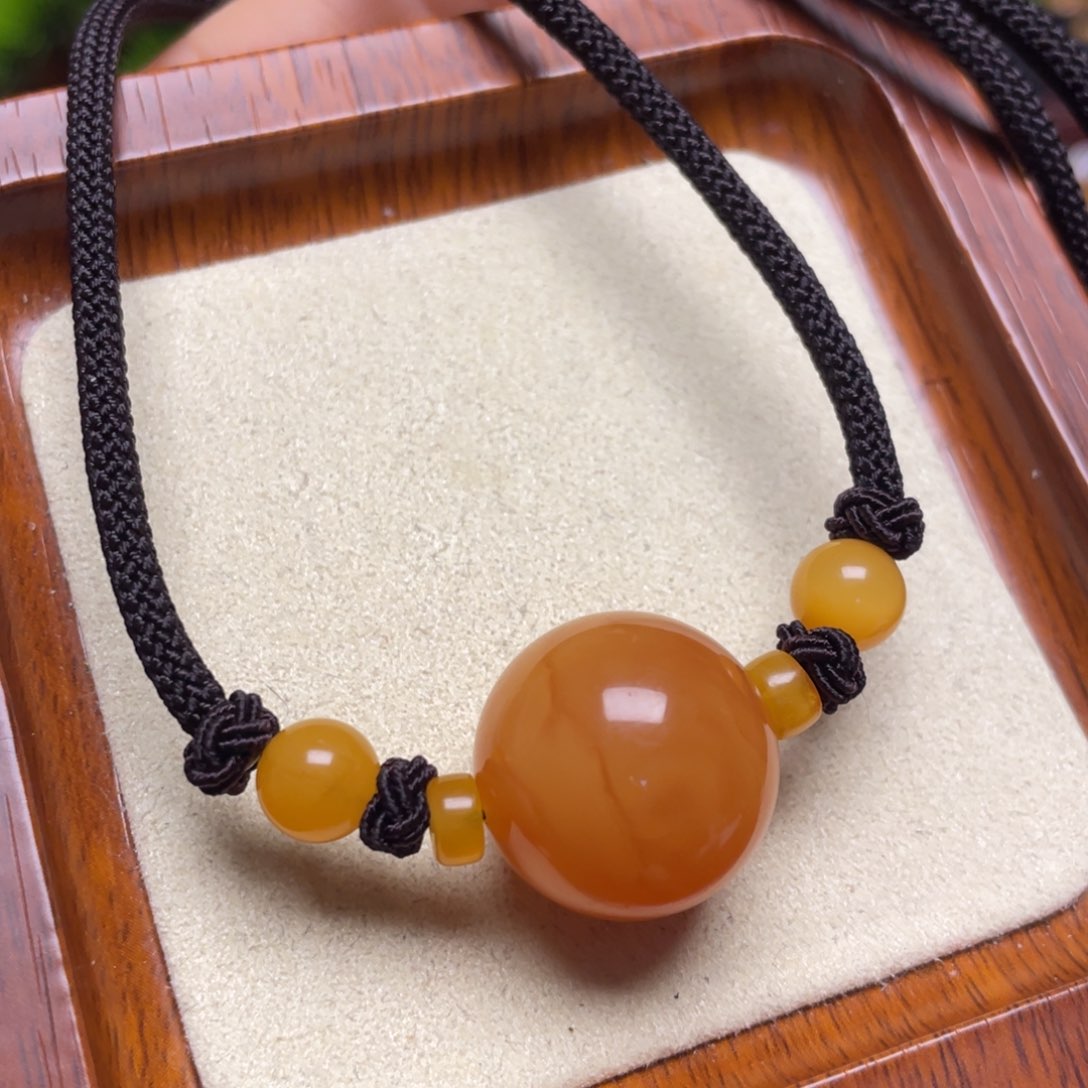 蜜蜡颈饰未镶嵌项链