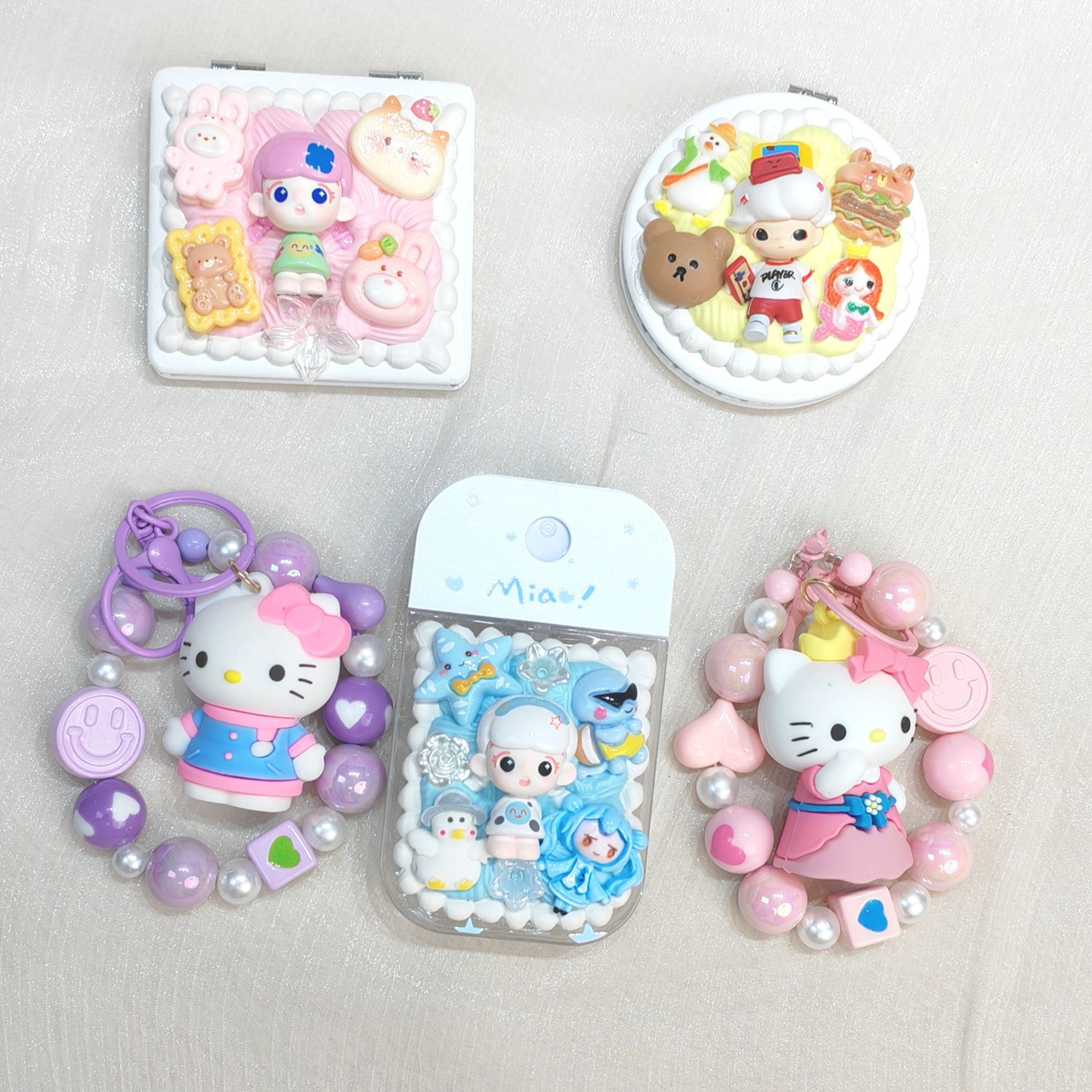 【小件混拆不退不换】萌粒化妆镜/萌粒喷雾瓶/Kitty链/杯