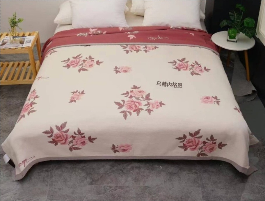 【花季】200*230cm加厚舒适双面床盖
