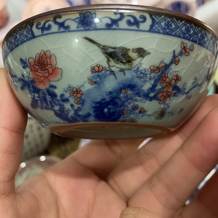 陶摆件景德镇陶瓷主人杯24555