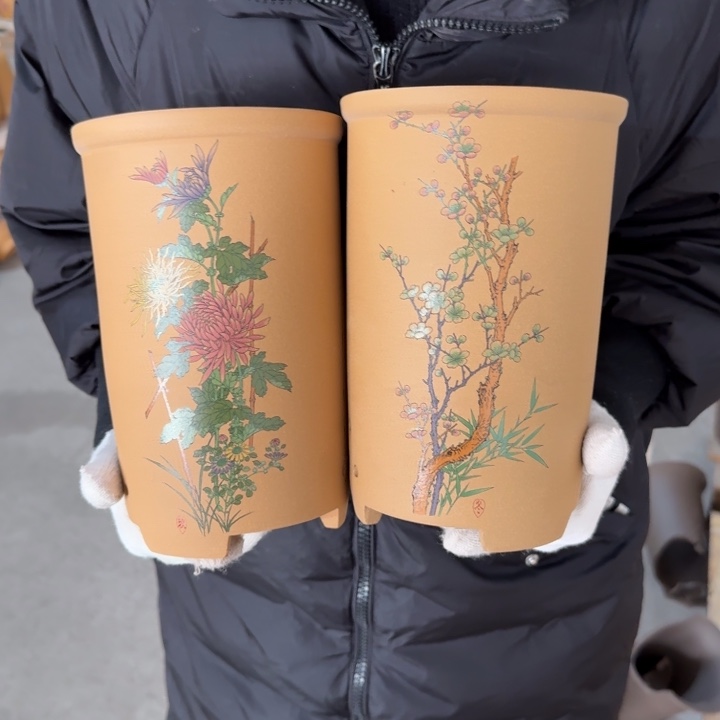 紫砂花盆 包邮包破损