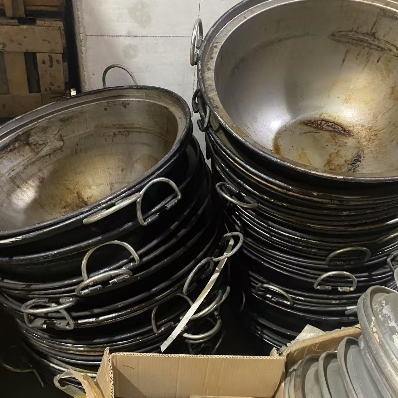 瑕疵款行军锅大锅菜铁锅蒸笼瑕疵炒菜煮饭蒸菜户外