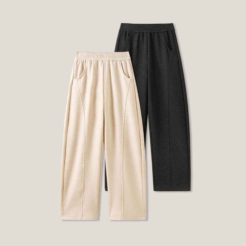 “降温神裤”醋纤羊毛加绒高腰显瘦显腿型弯刀裤百搭休闲裤ss26464