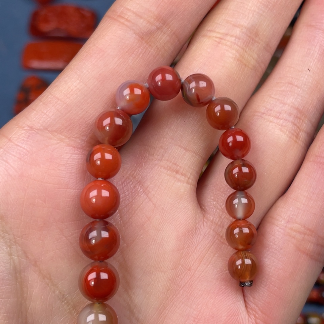 南红玛瑙未镶嵌南红珠子