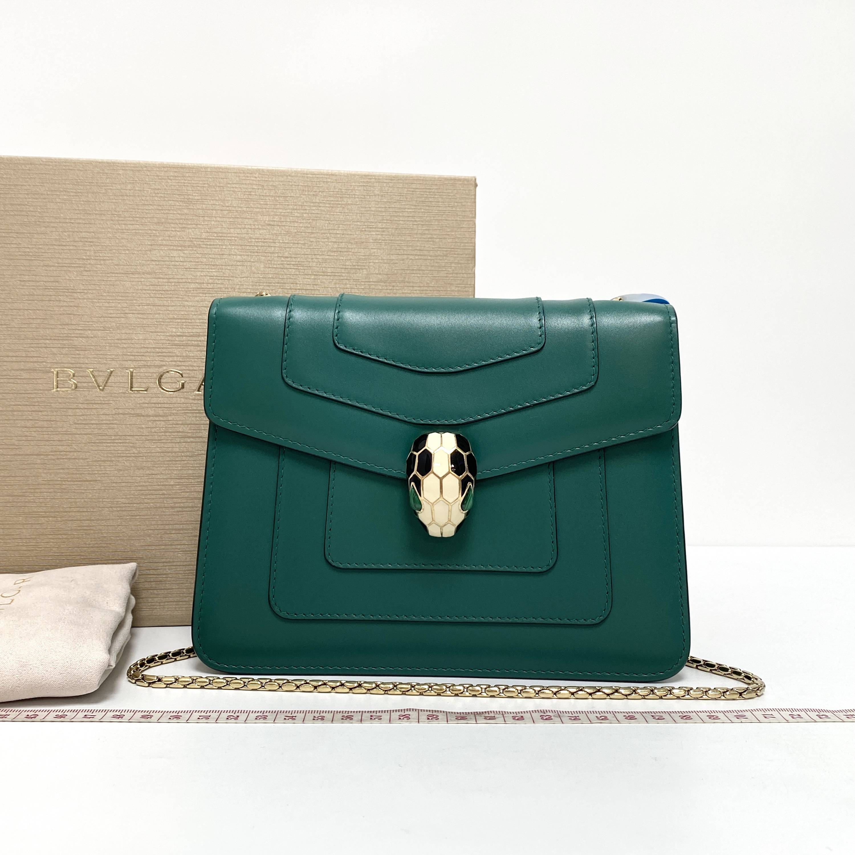 95新 BVLGARI/宝格丽 玺越奢品 宝格丽绿色蛇头 KU272