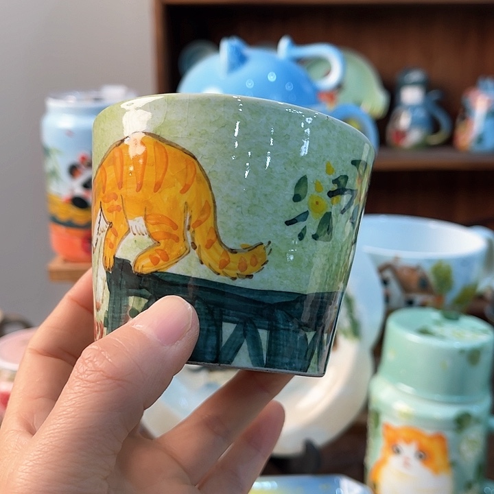 陶景德镇釉下手绘陶瓷 