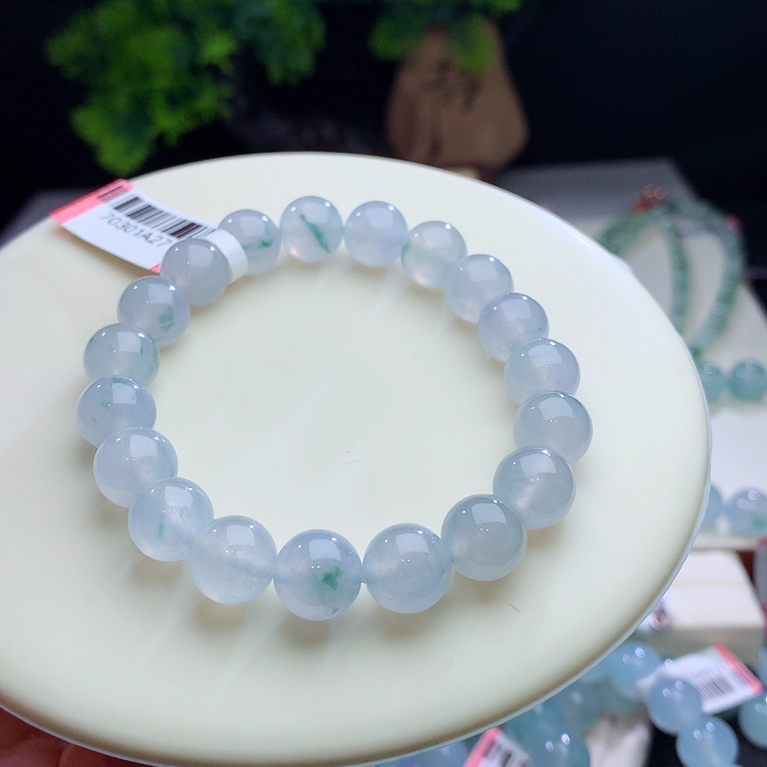 未镶嵌手串翡翠卡10mm