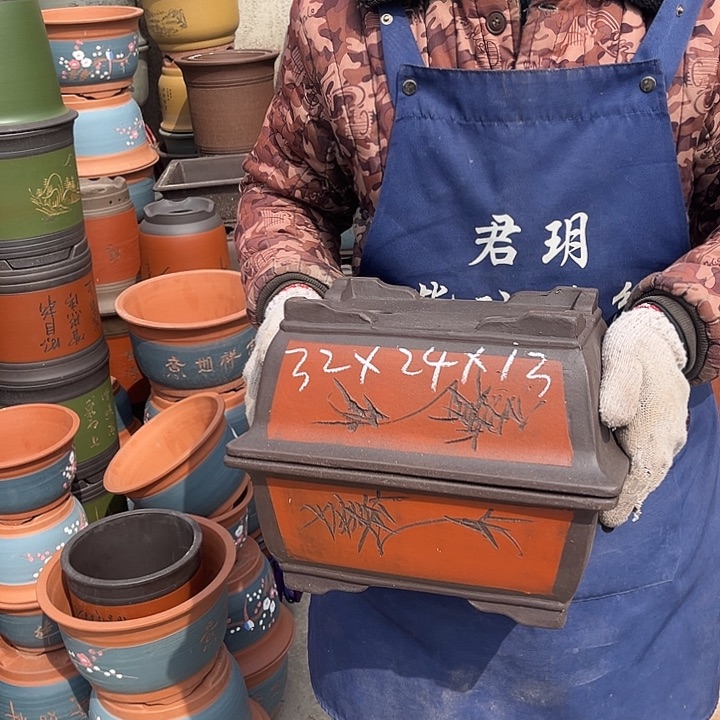 紫砂紫砂花盆是最