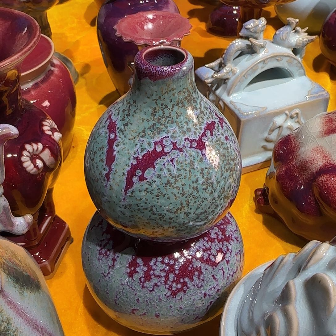 摆件瓷郑家钧窑摆件