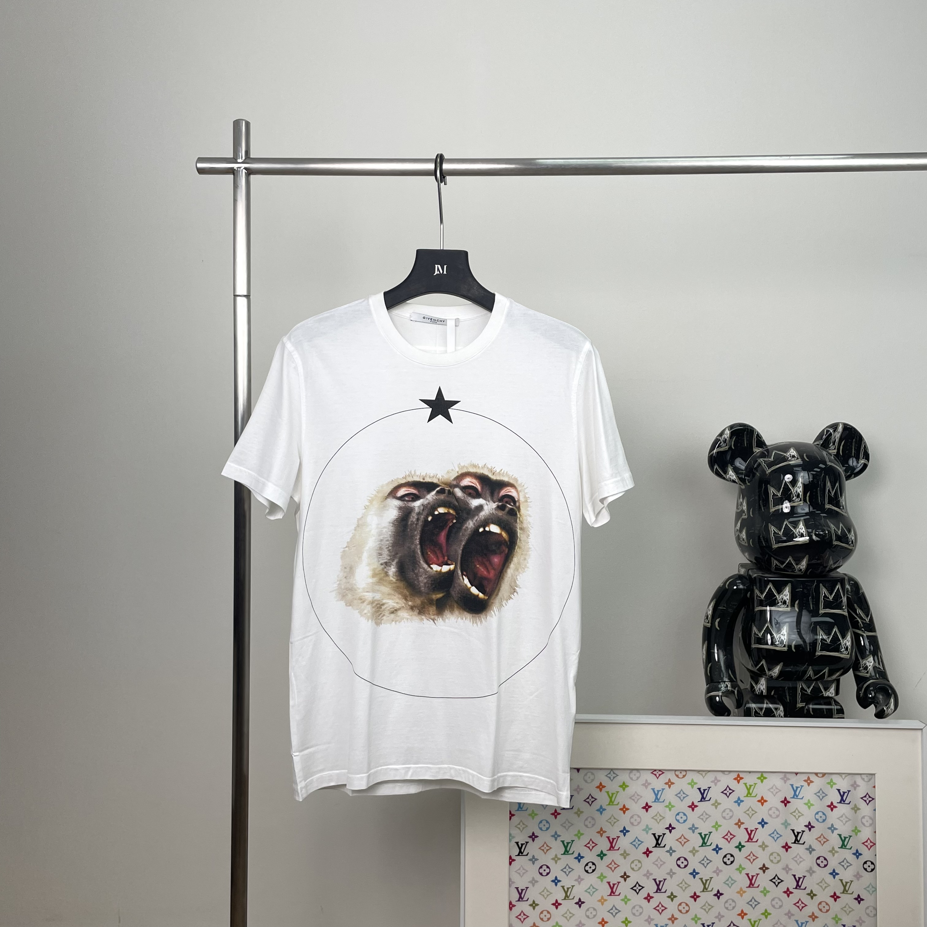 99新 Givenchy/纪梵希 6809/Givenchy 猴头短袖/M码/99新