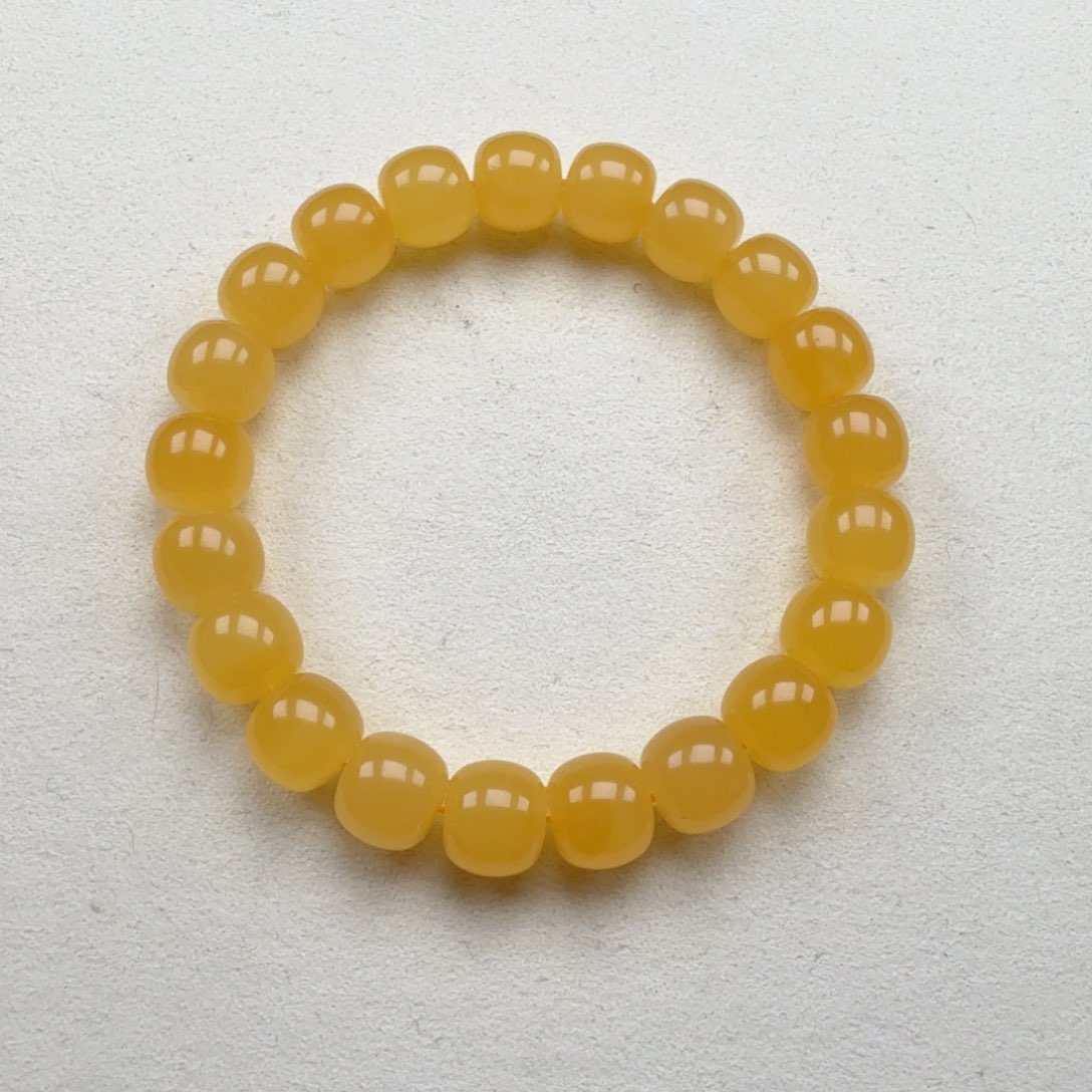 手串蜜蜡未镶嵌10+焦皮料鸡油红精工老型手串