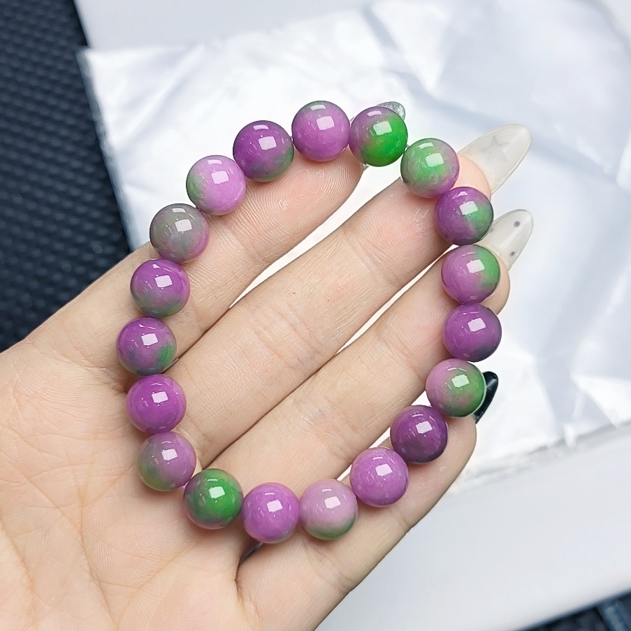 （聚宝严选）A494紫绿手串10妈妈款精致精美百搭时尚