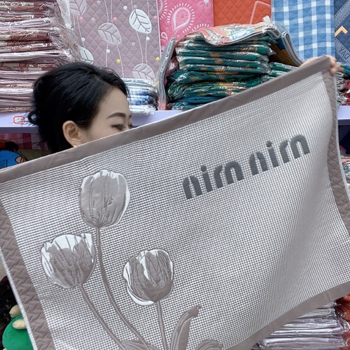 棉咖色郁金香纯棉