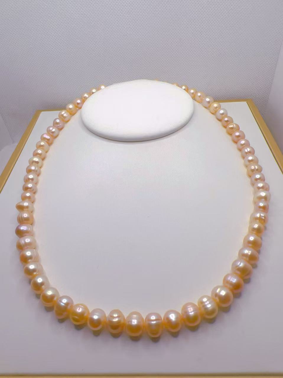 【包邮】天然珍项链女士挂件时尚款长链marwayt zanjir白色5