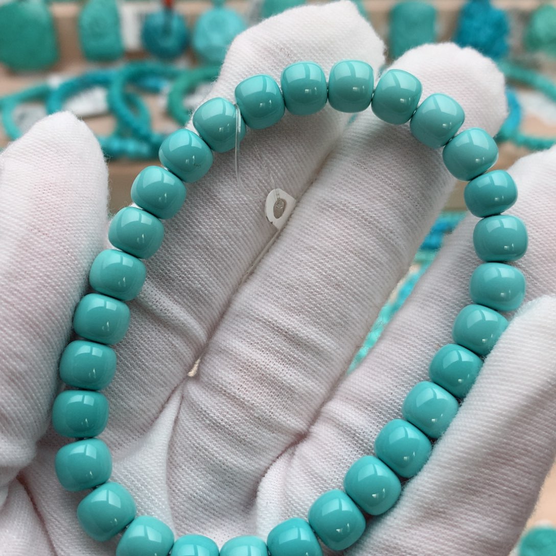 绿松石未镶嵌珠宝奇石7mm