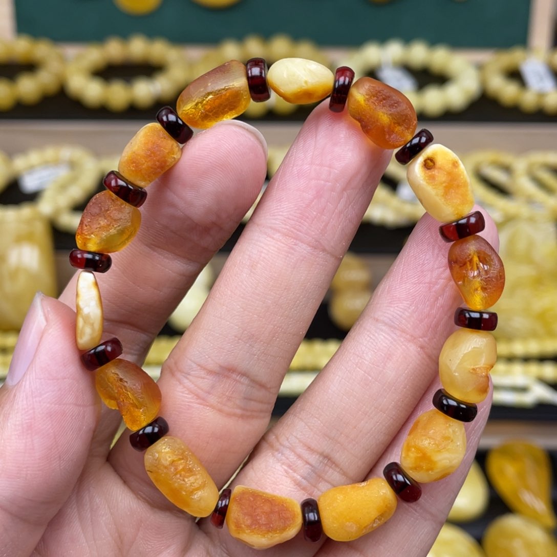 琥珀裸石未镶嵌琥珀蜜蜡