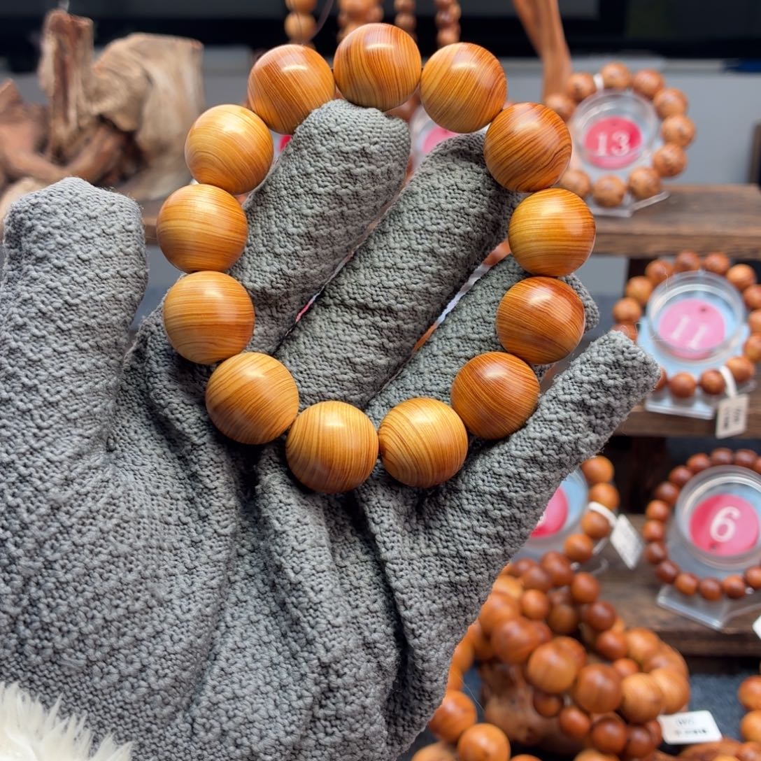 柏木（崖柏）手串/手链太行崖柏33.9g1.8红油