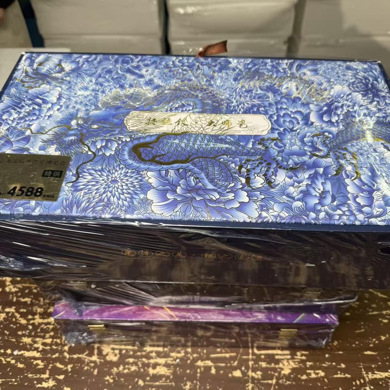 【闪购商品】大师瓷掐丝银茶具套组zj